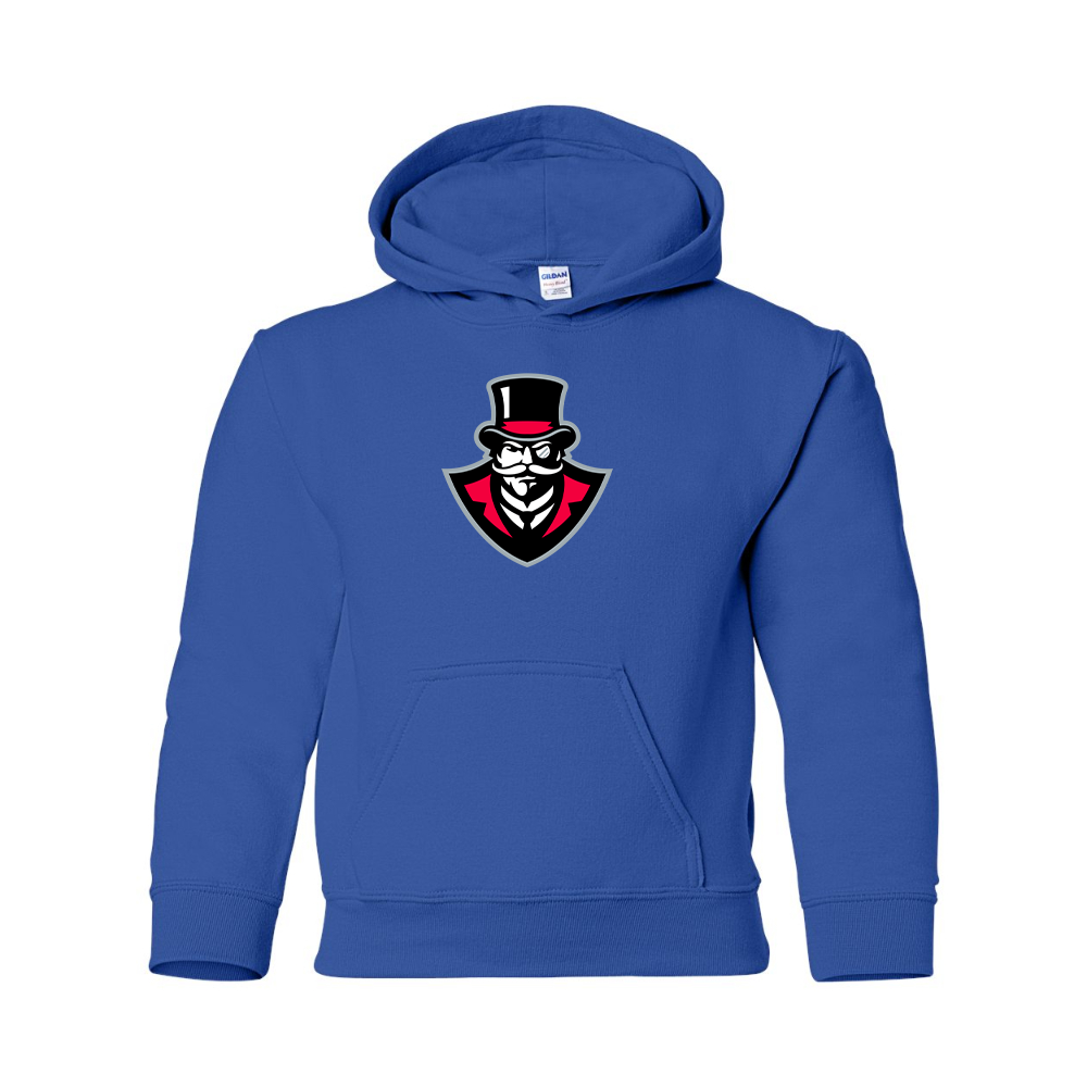 Youth Austin Peay Governors Gildan Heavy Blend  Hooded Sweatshirt