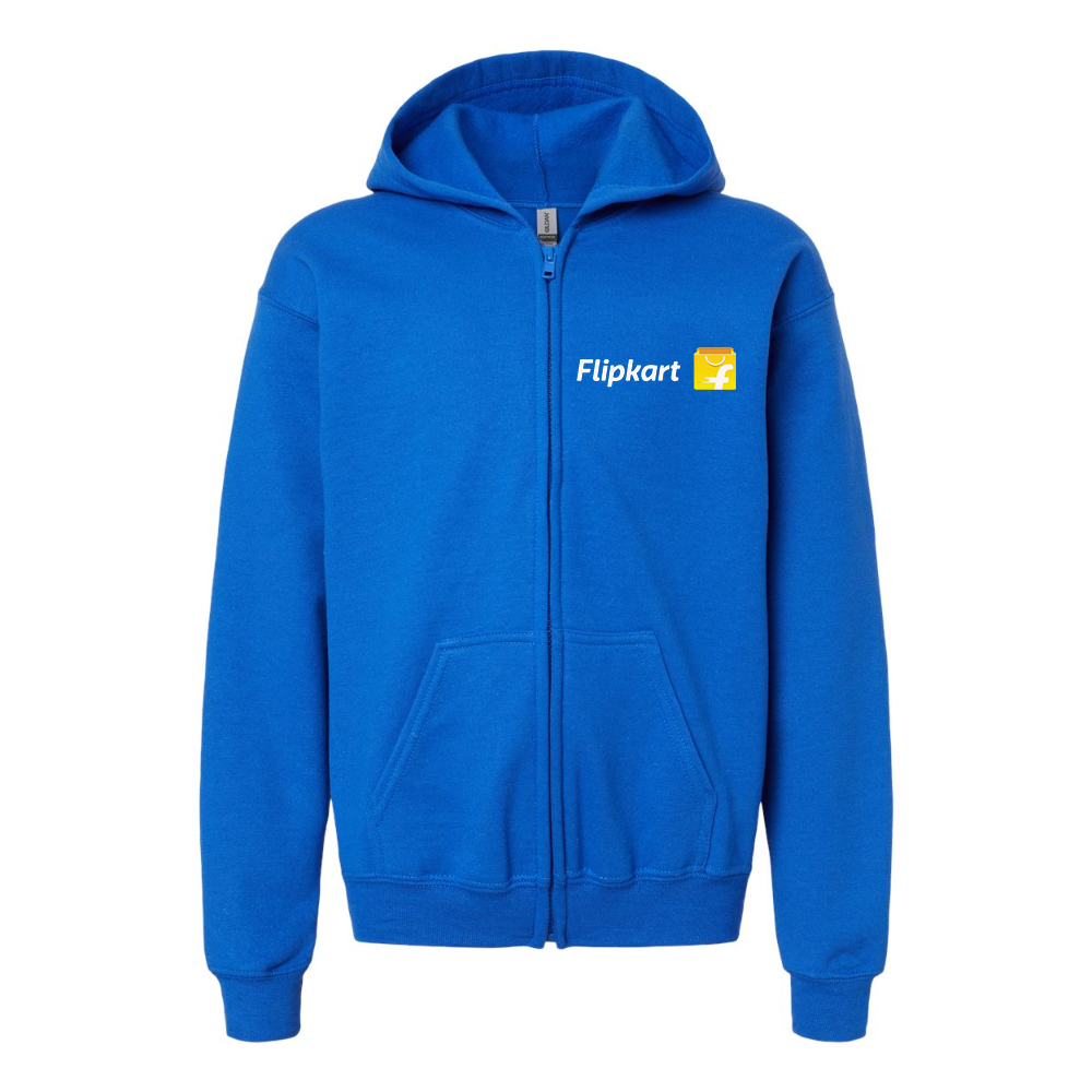 Gildan Heavy Blend Youth  Flipkart  Full Zip Hooded Sweatshirt