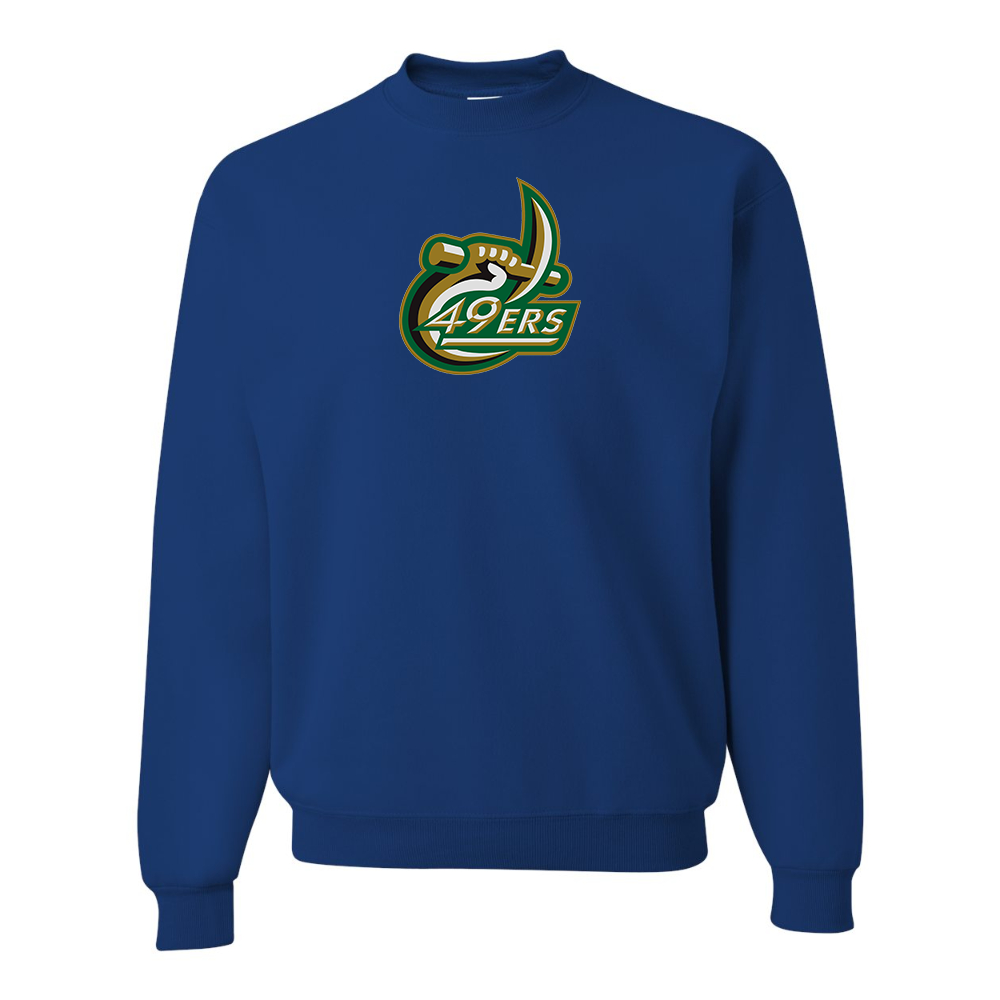 Men's  Charlotte 49ers JERZEES NuBlend Crewneck Sweatshirt