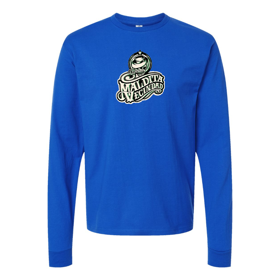 Men's  Maldita Vecindad Logo Cotton Long Sleeve T-Shirt