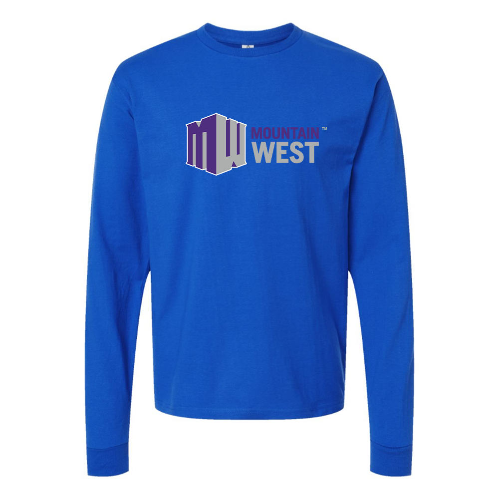 Men's Mountain West Conference Logo Cotton Long Sleeve T-Shirt