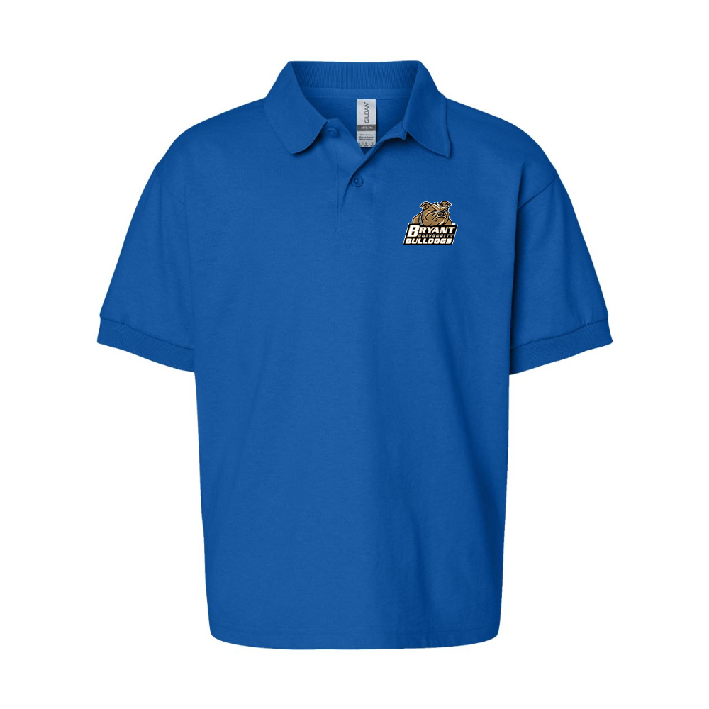 Youth Bryant Bulldogs Gildan Dry Blend Jersey Polo