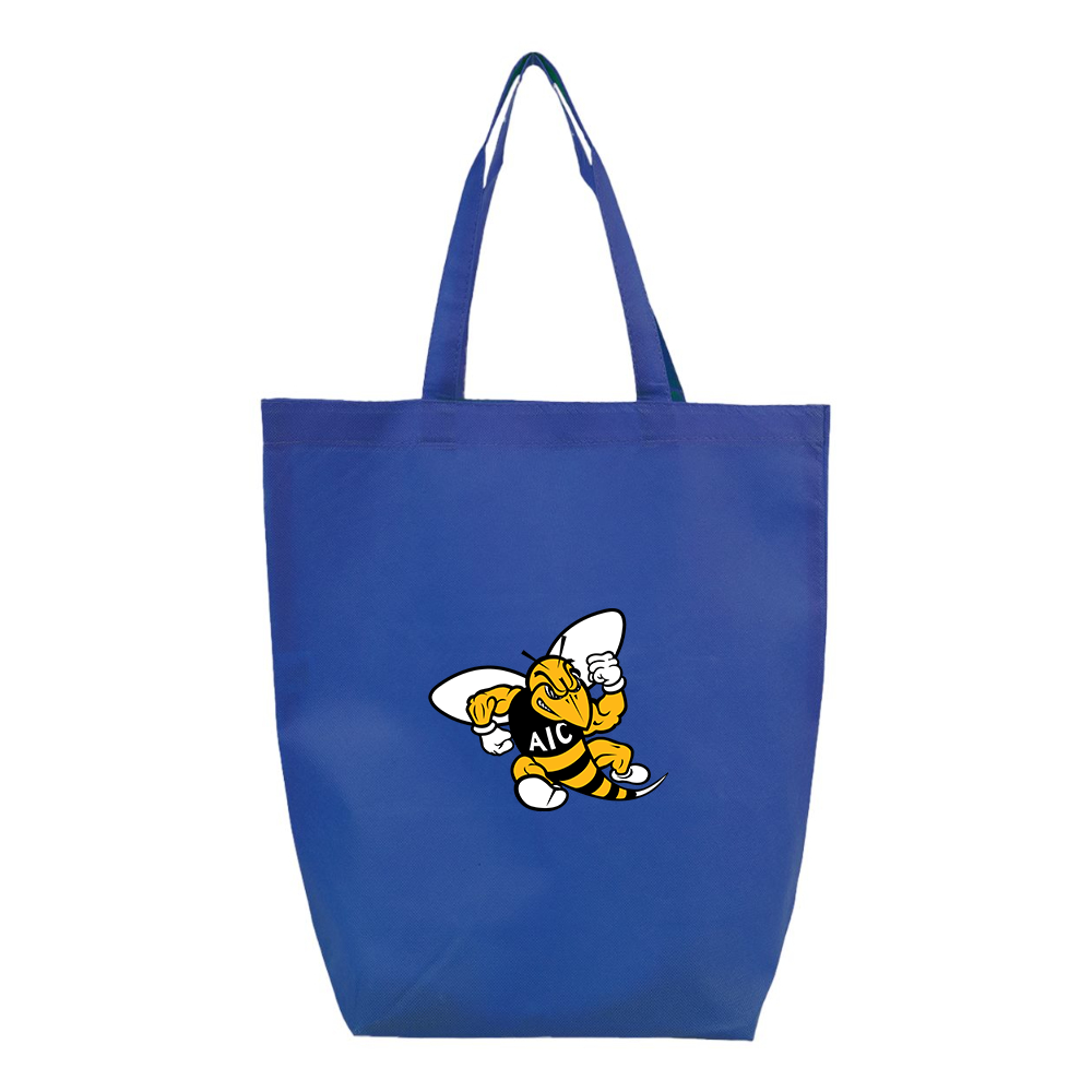 AIC Yellow Jackets  Q-Tees Non-Woven Gusset Bottom Tote