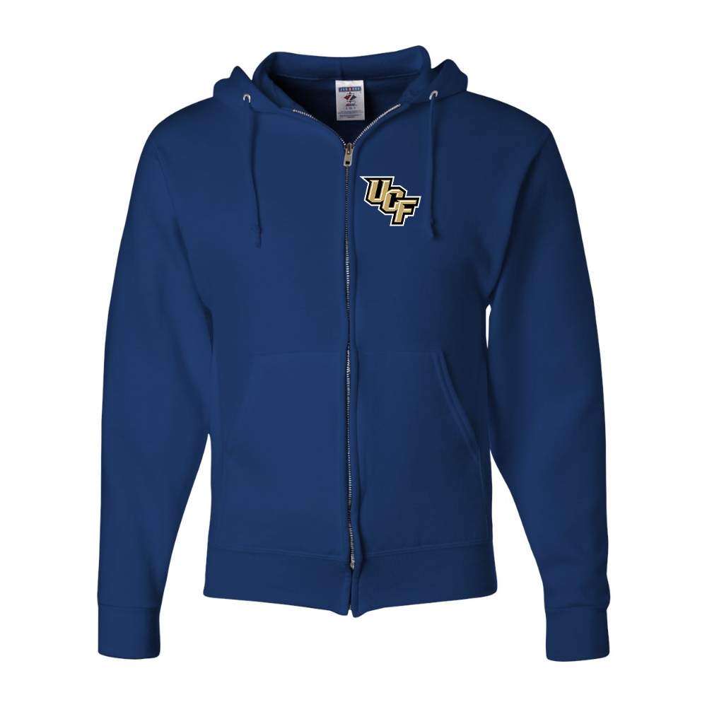 Men's Central Florida Knights  JERZEES NuBlend Full-Zip Hooded Sweatshirt