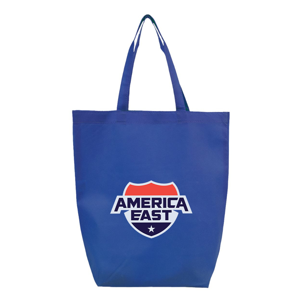America East Conference  Q-Tees Non-Woven Gusset Bottom Tote