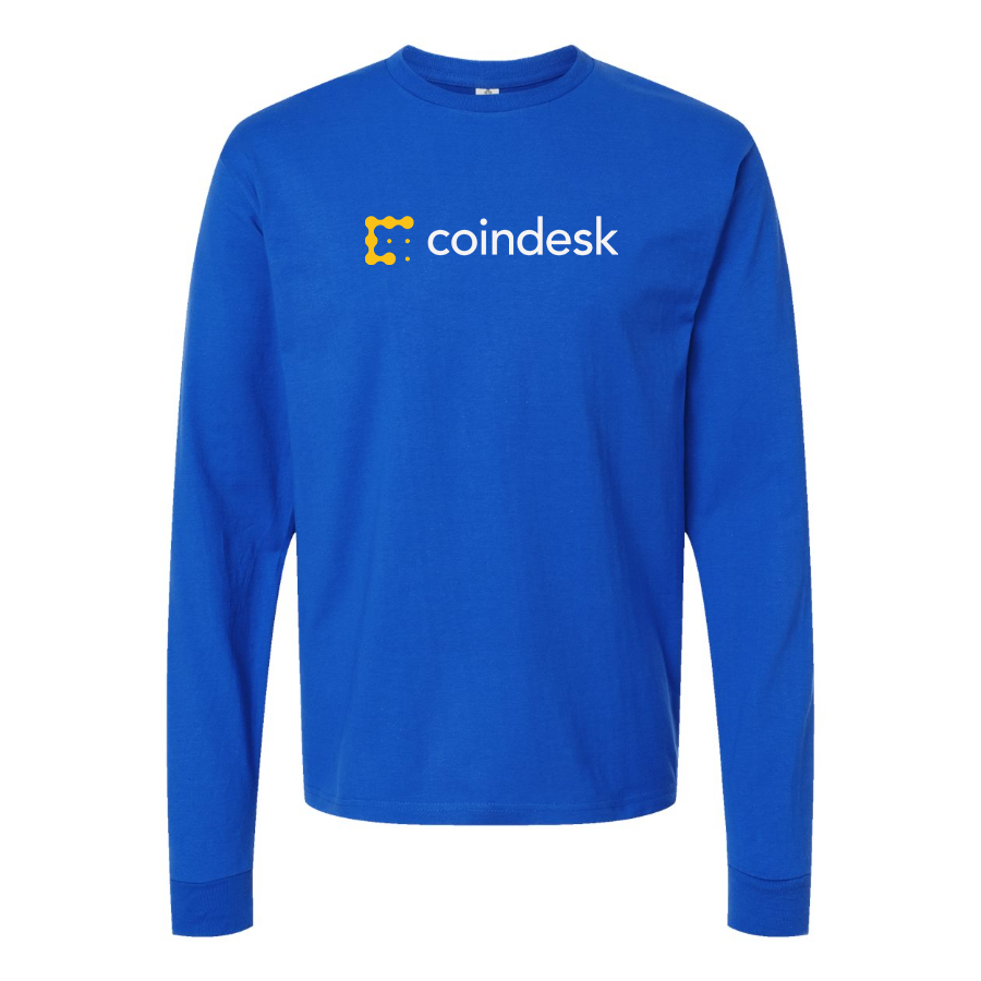 Men's CoinDesk Logo Cotton Long Sleeve T-Shirt
