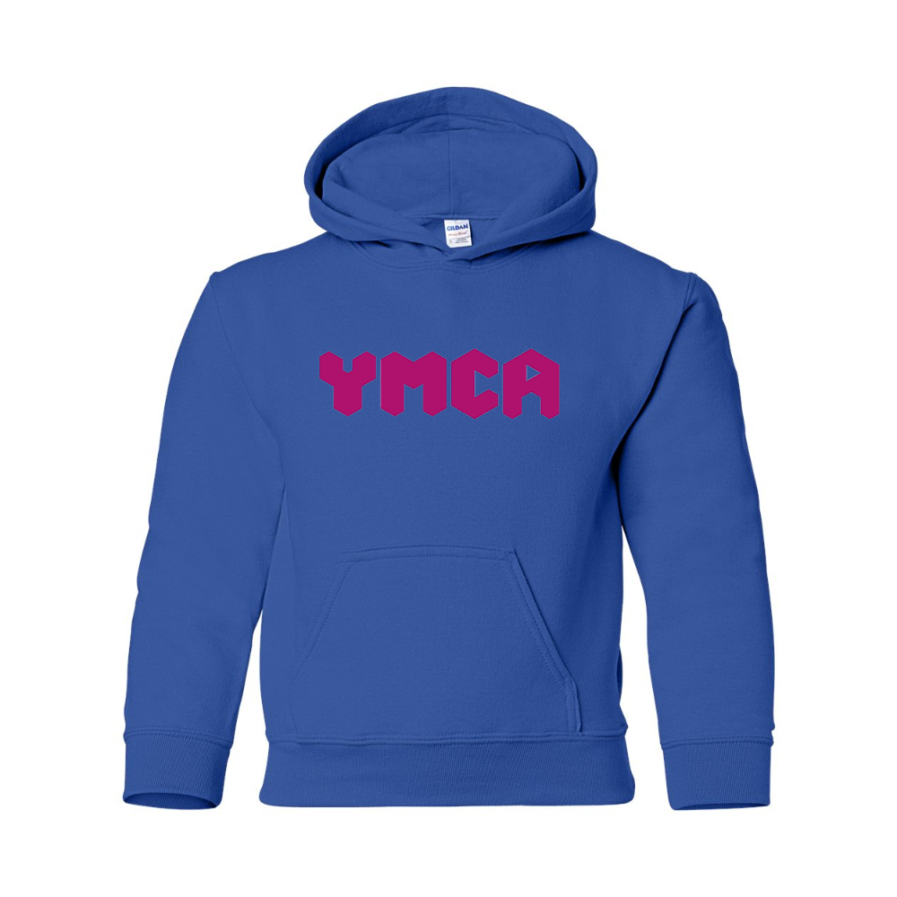 Youth  YMCA Mauve Gildan Heavy Blend  Hooded Sweatshirt