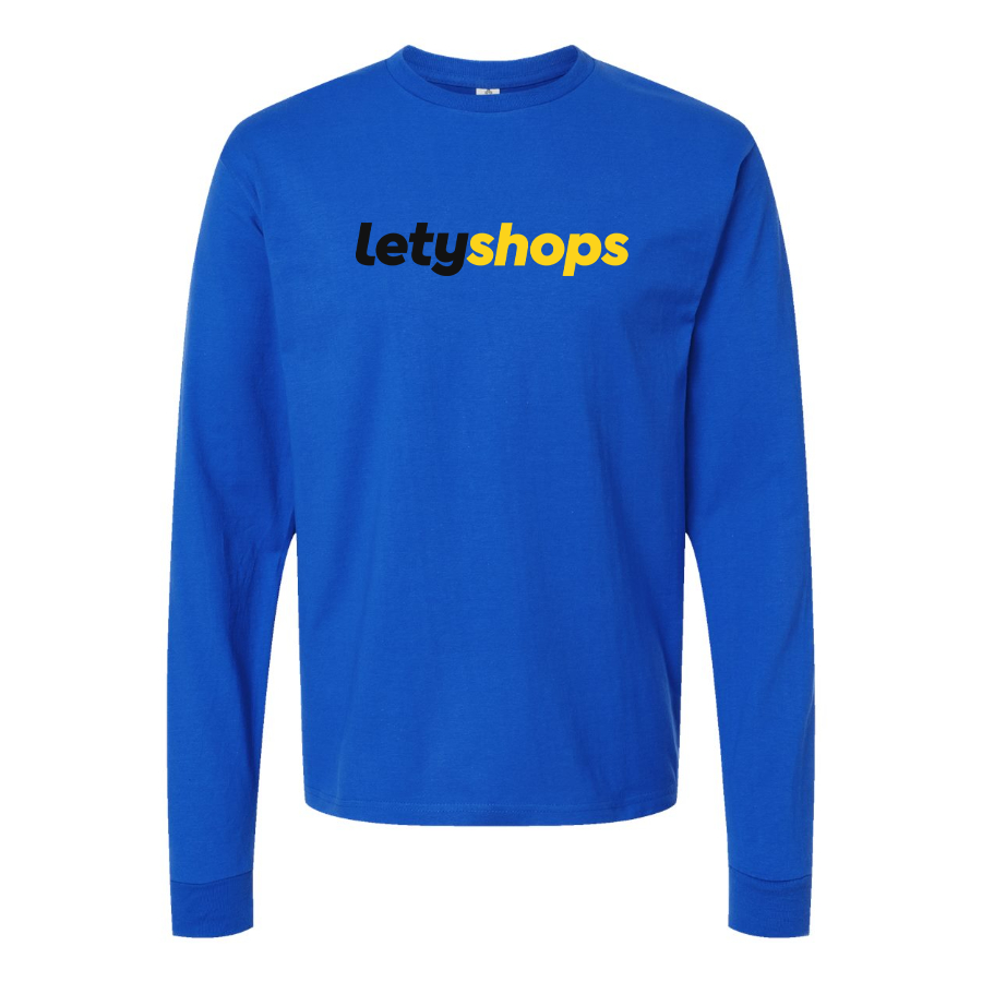 Men's LetyShops Logo Cotton Long Sleeve T-Shirt