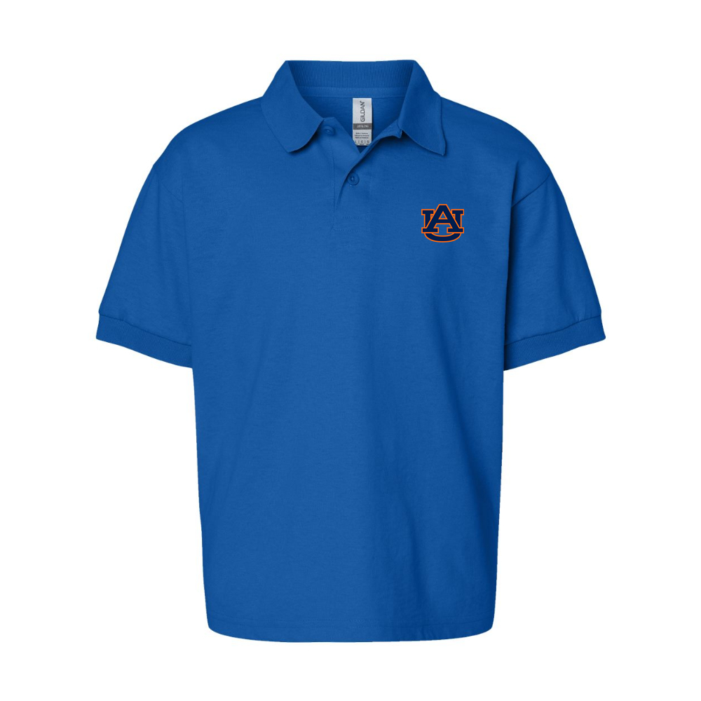 Youth  Auburn Tigers Gildan Dry Blend Jersey Polo