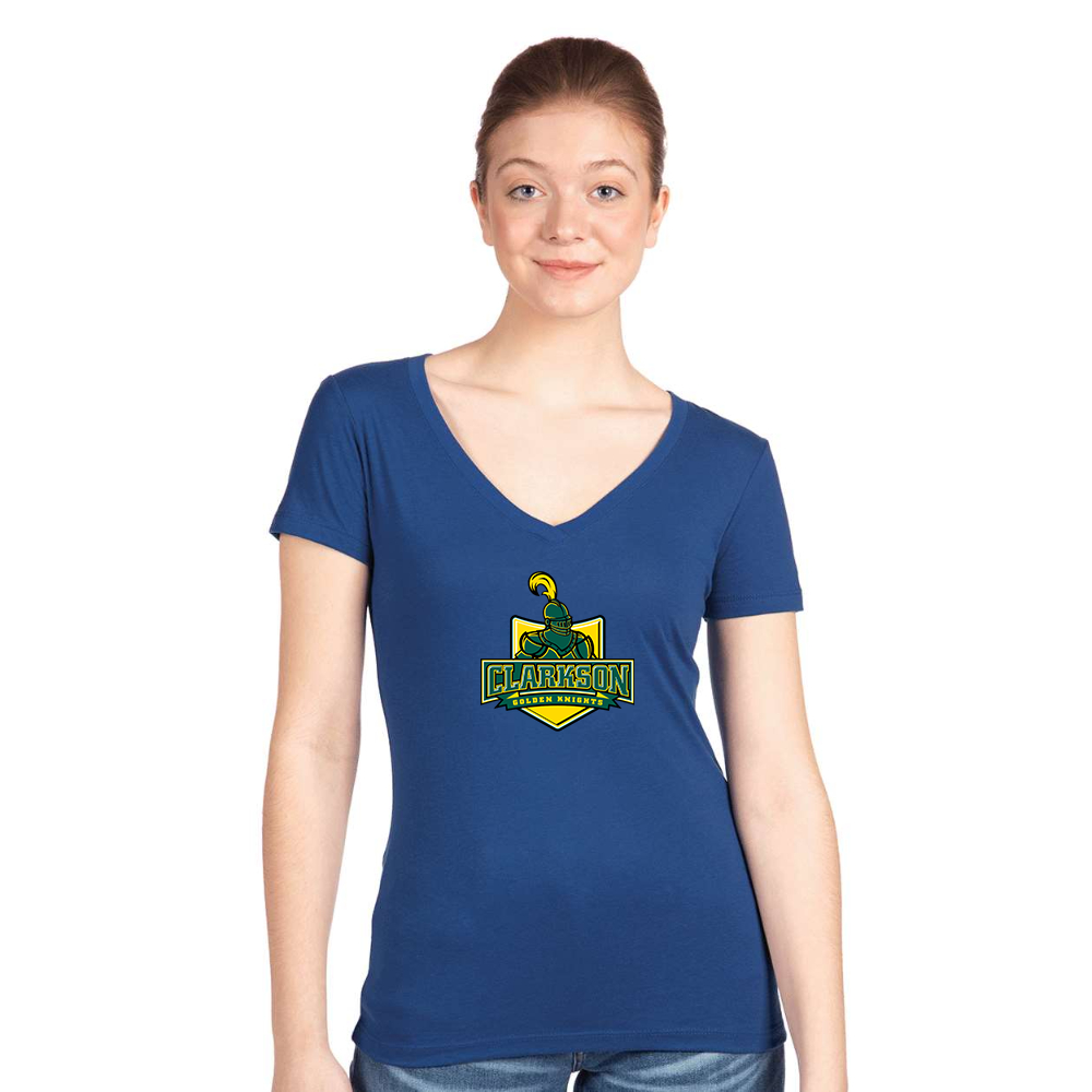 Women's Clarkson Golden Knights Next Level V-Neck T-Shirt