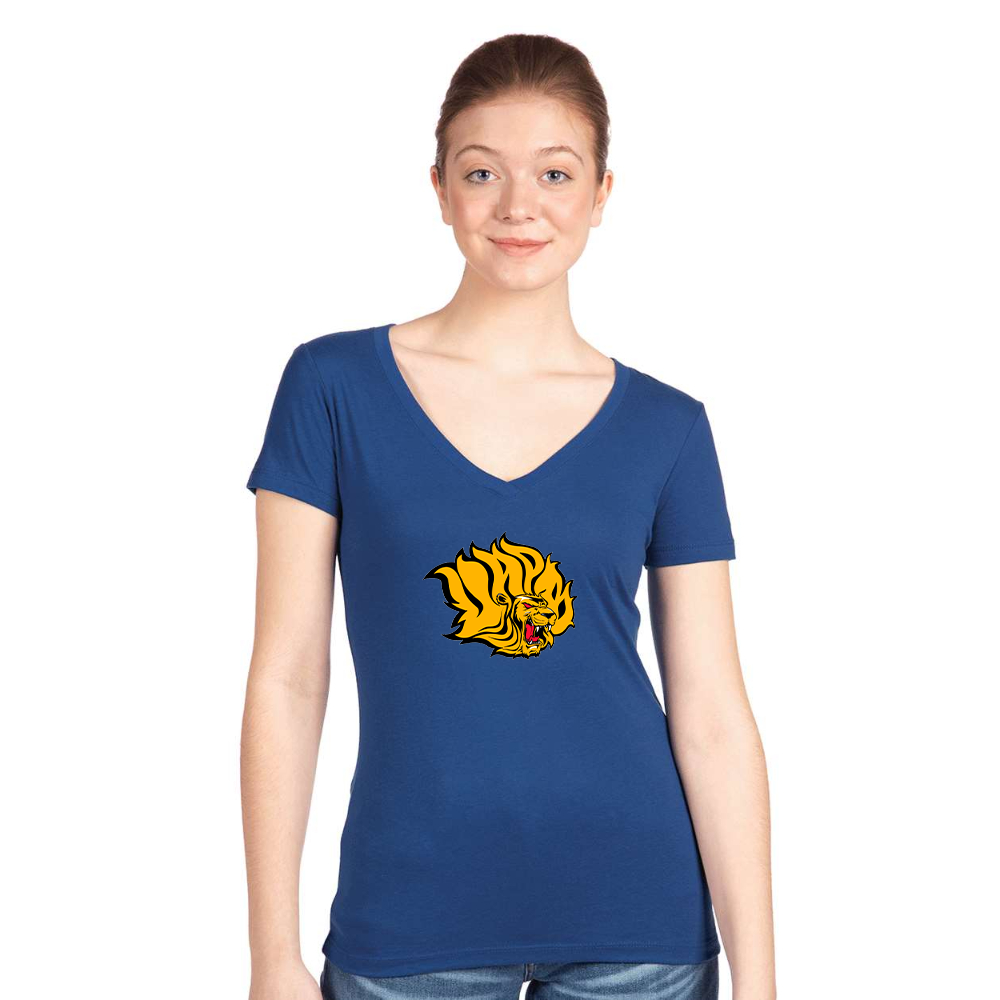 Women's  Arkansas PB Golden Lions Next Level V-Neck T-Shirt