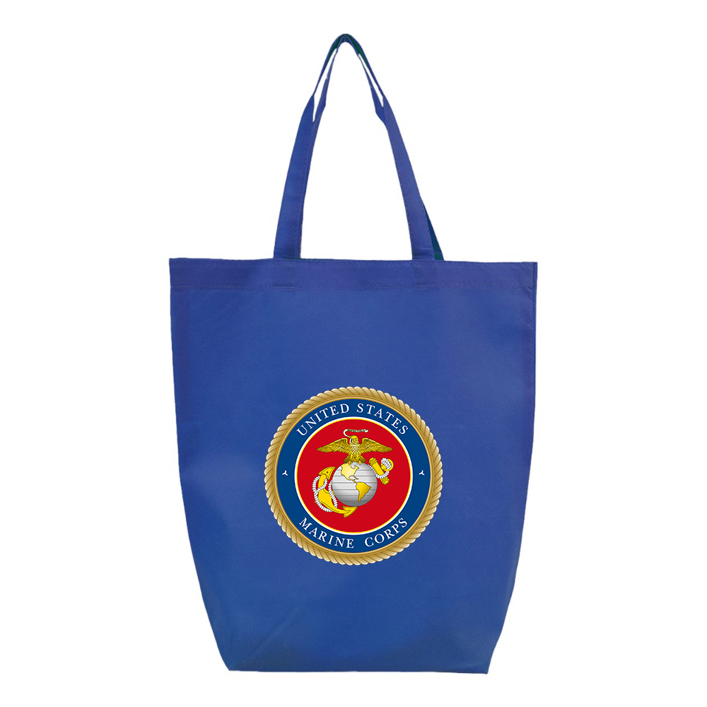 USMC Emblem Q-Tees Non-Woven Gusset Bottom Tote