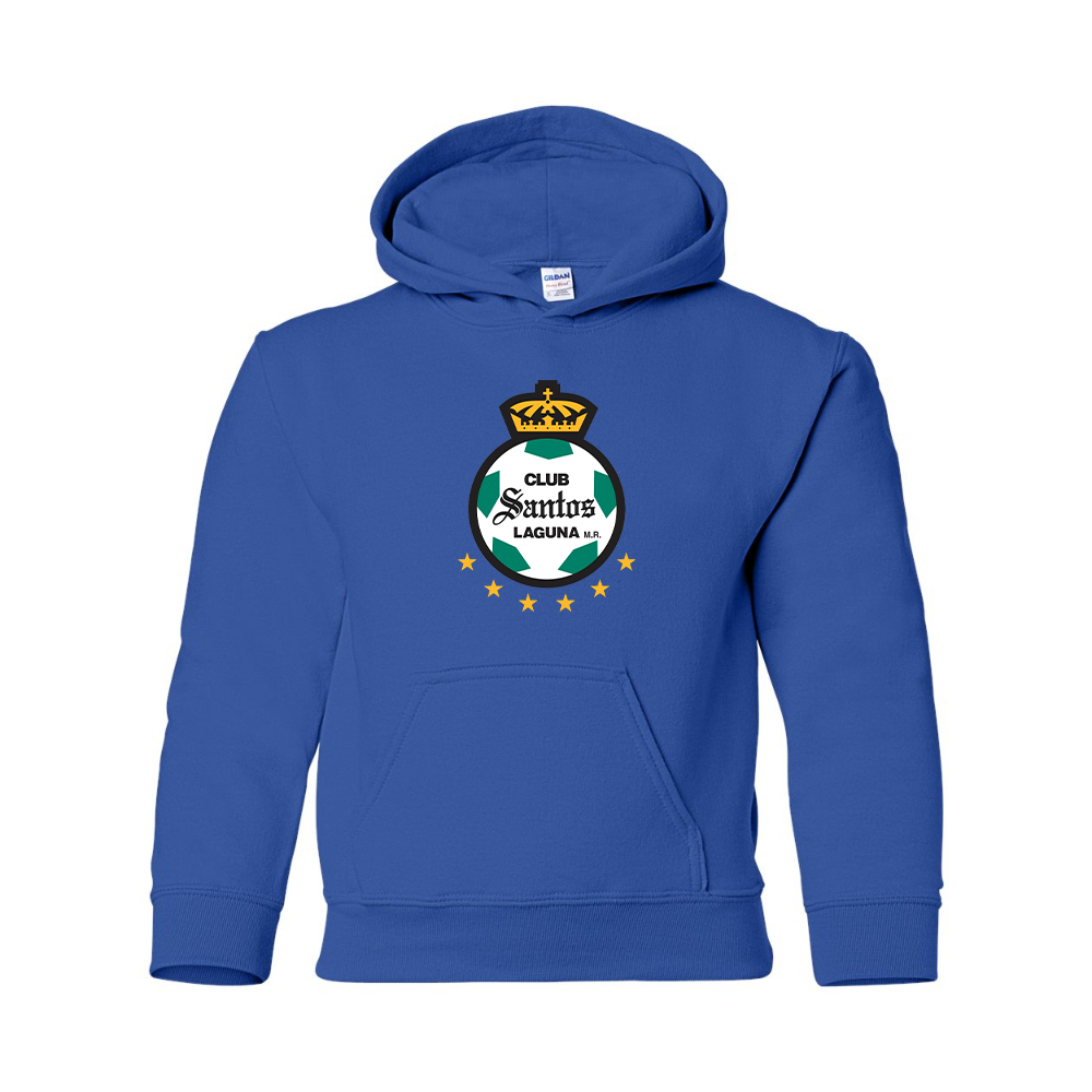 Youth Santos Laguna Soccer Gildan Heavy Blend  Hooded Sweatshirt