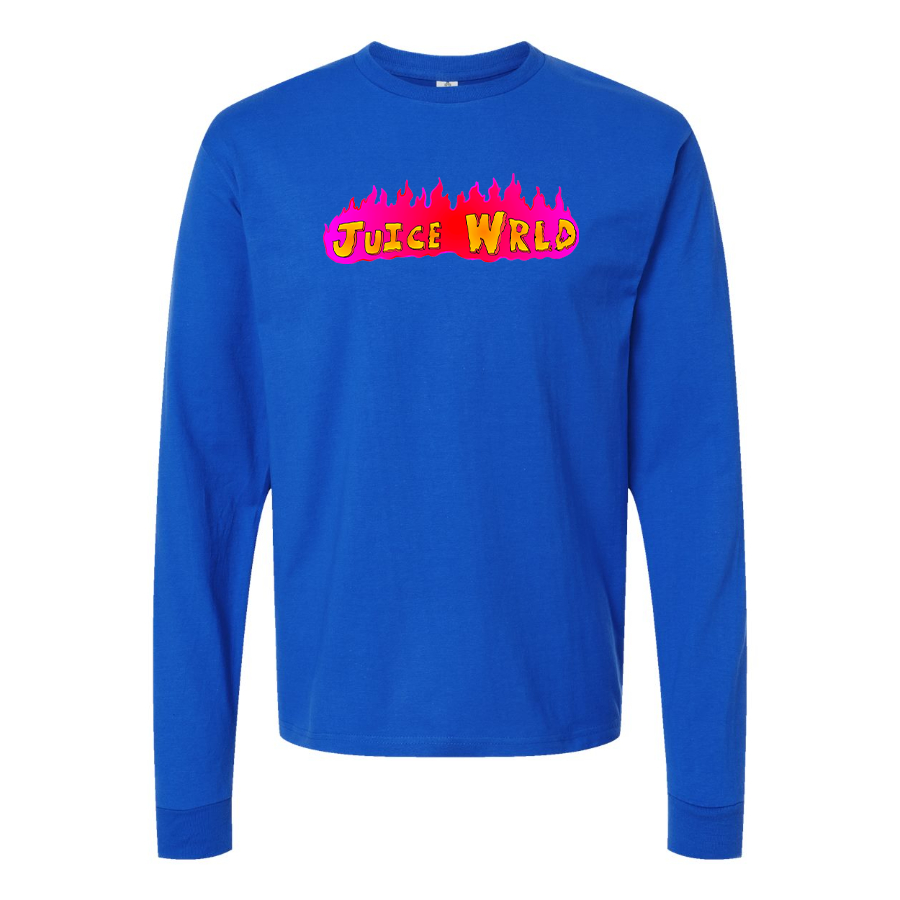Men's Juice WRLD Logo Cotton Long Sleeve T-Shirt