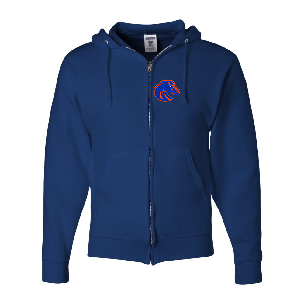 Men's Boise State Broncos   JERZEES NuBlend Full-Zip Hooded Sweatshirt