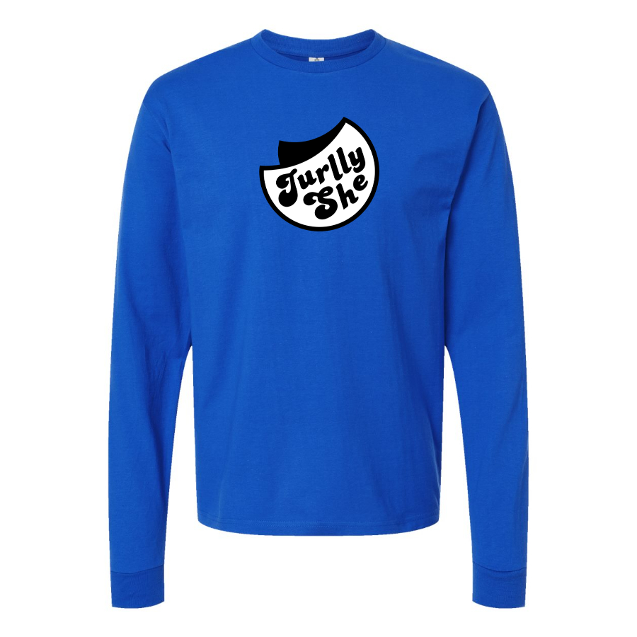 Men's Jurllyshe Logo Cotton Long Sleeve T-Shirt