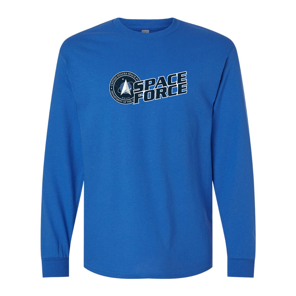Men's  Space Force Gildan Heavy Cotton Long Sleeve T-Shirt