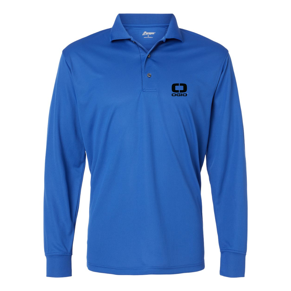 Men's Ogio Vertical  Paragon Prescott Long Sleeve Polo