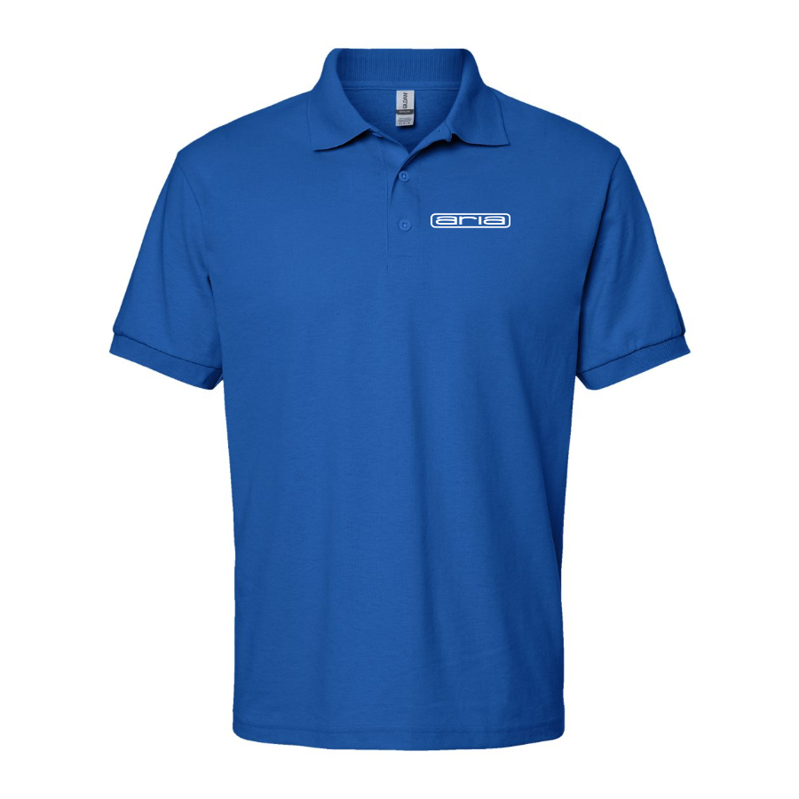 Men's Aria   Logo Dry Blend Polo