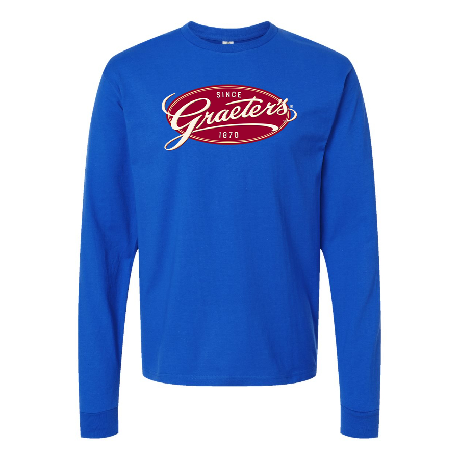 Men's Graeters Logo Cotton Long Sleeve T-Shirt