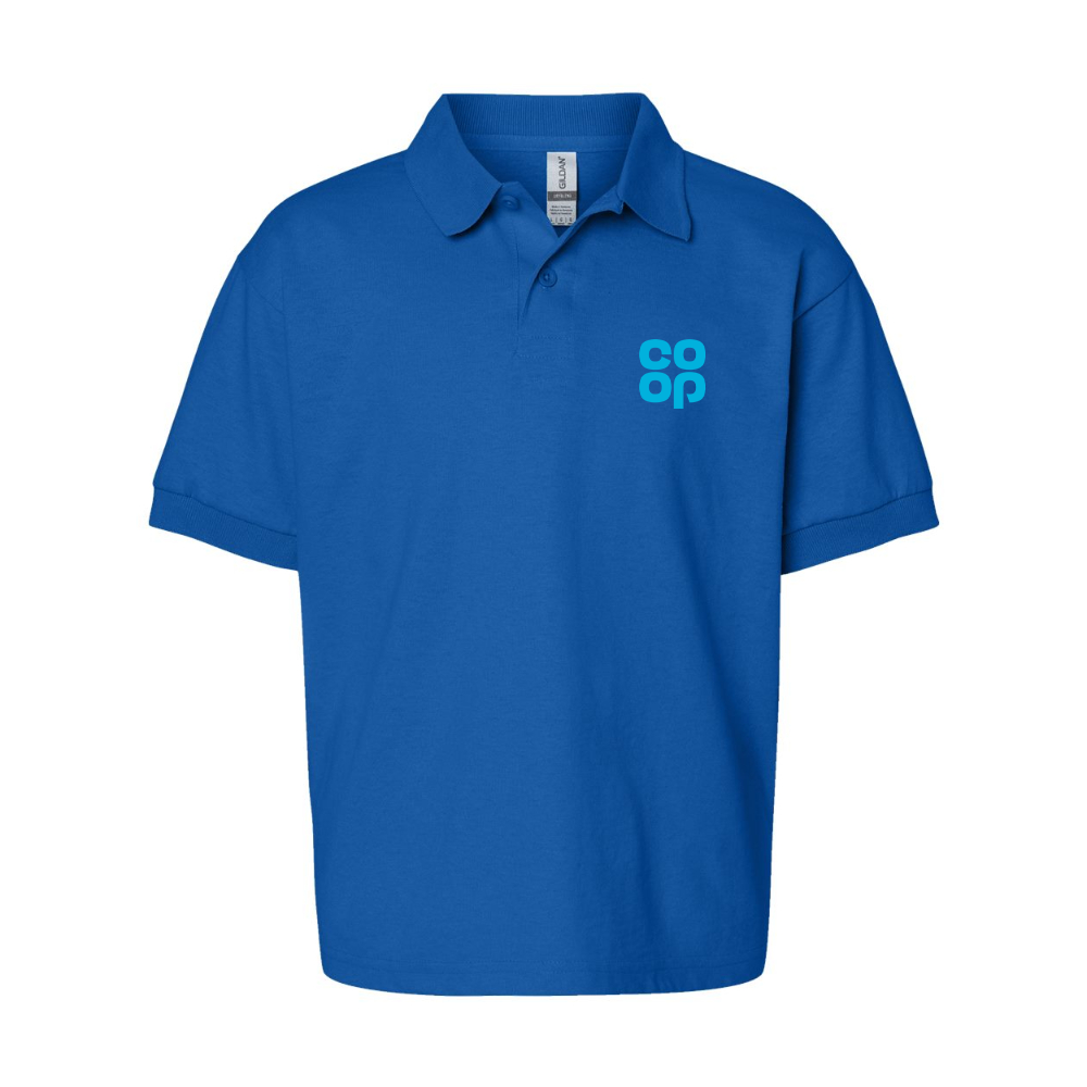 Youth CoOp Gildan Dry Blend Jersey Polo