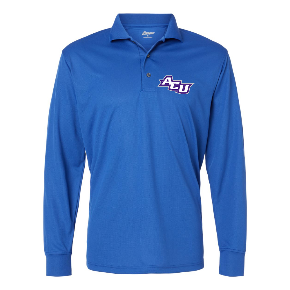 Men's Abilene Christian Wildcats   Paragon Prescott Long Sleeve Polo