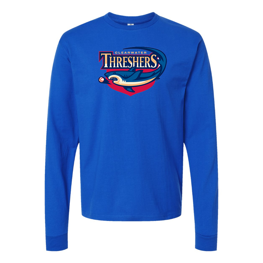 Men's Clearwater Threshers Logo Cotton Long Sleeve T-Shirt