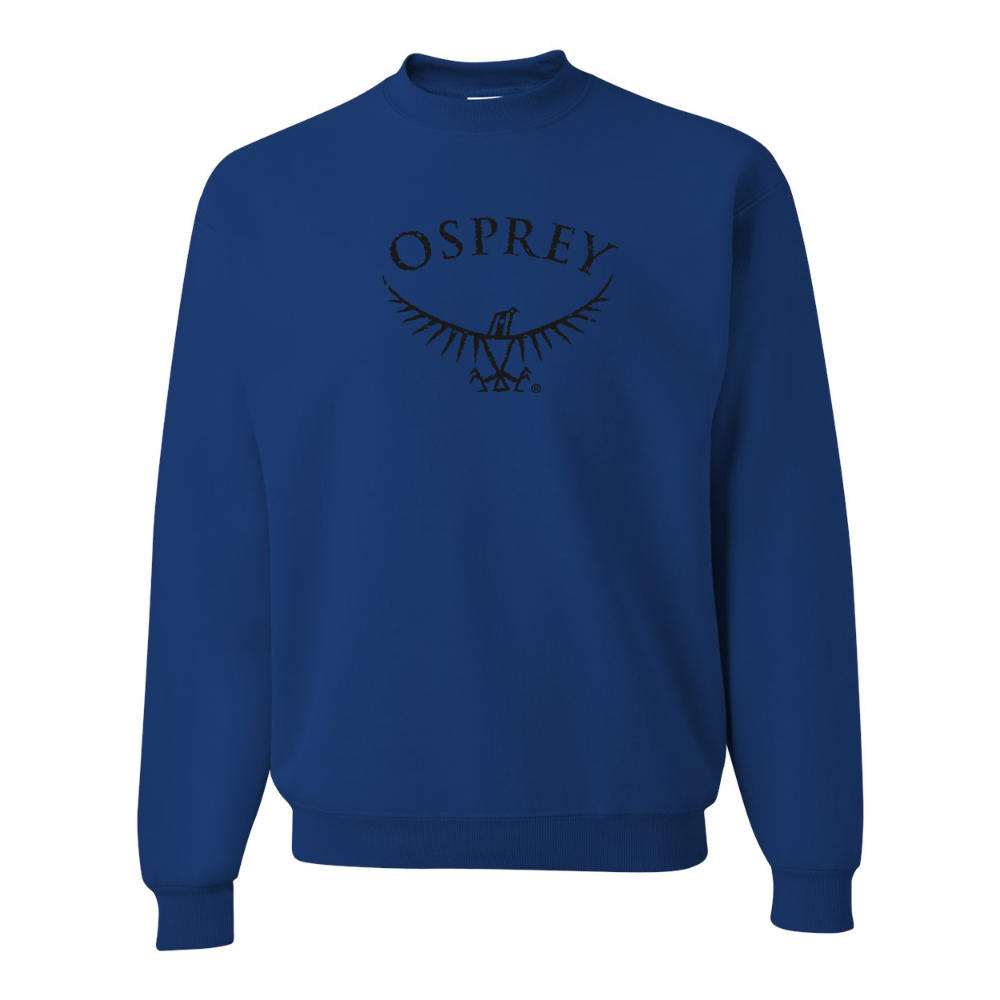 Men's  Osprey Black JERZEES NuBlend Crewneck Sweatshirt
