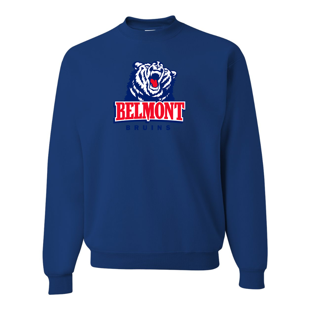 Men's Belmont Bruins JERZEES NuBlend Crewneck Sweatshirt