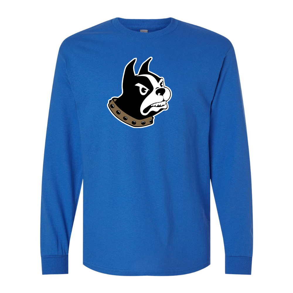 Men's Woffrd Terriers  Gildan Heavy Cotton Long Sleeve T-Shirt