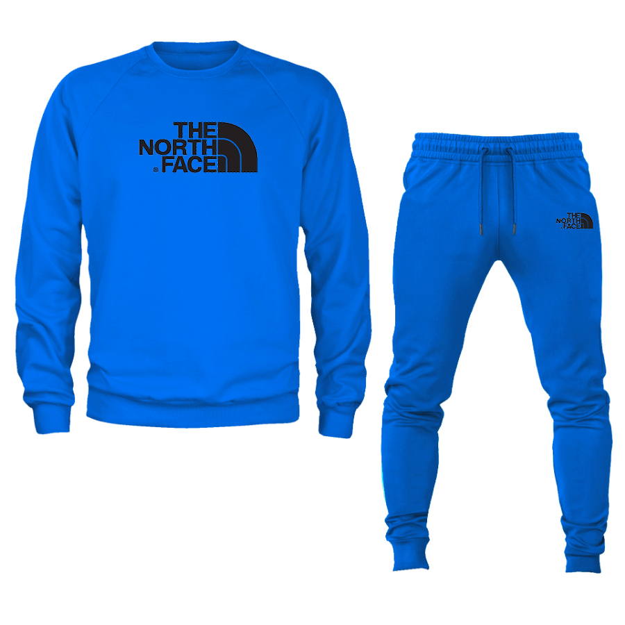 Men's  The North Face Black Crewneck Sweatshirt Joggers Suit