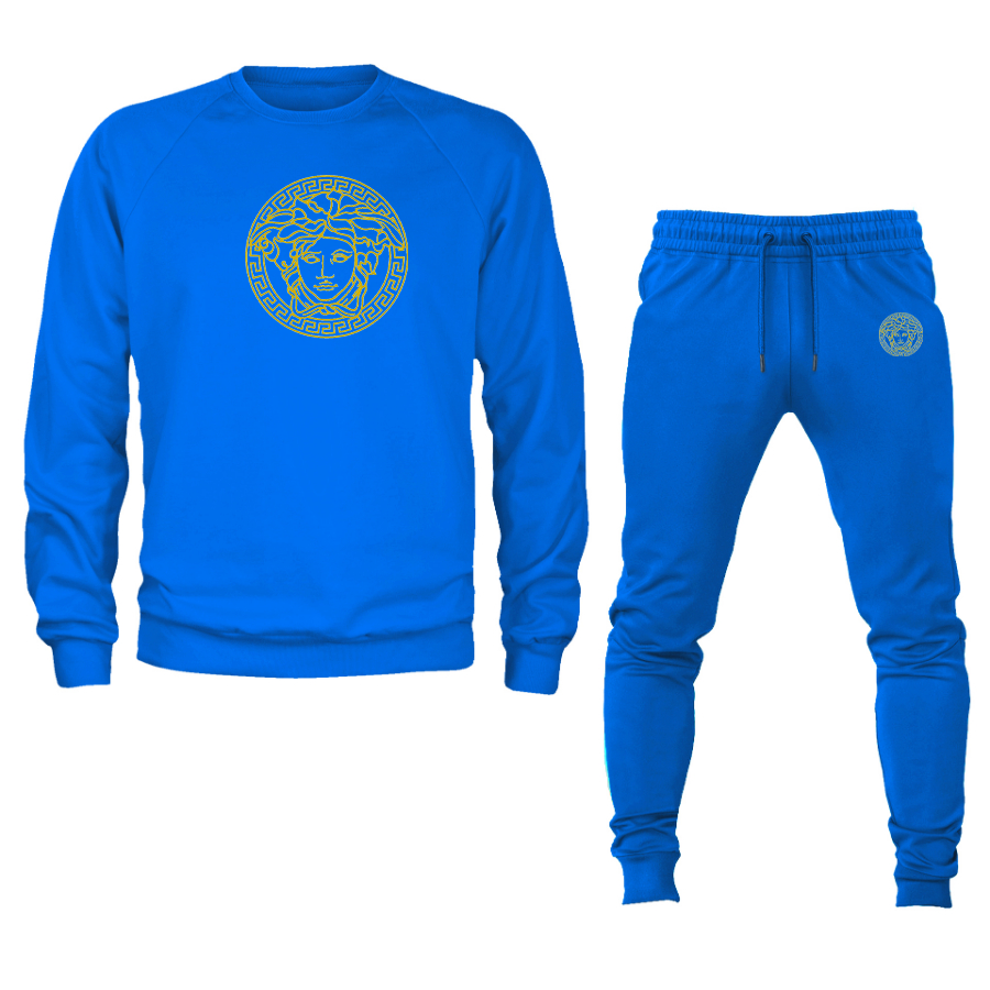 Men's Versace Thumbnail Crewneck Sweatshirt Joggers Suit