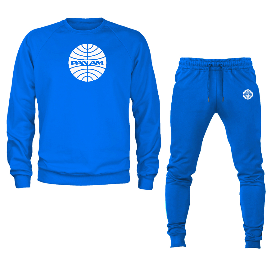 Men's  Pan Am  Crewneck Sweatshirt Joggers Suit