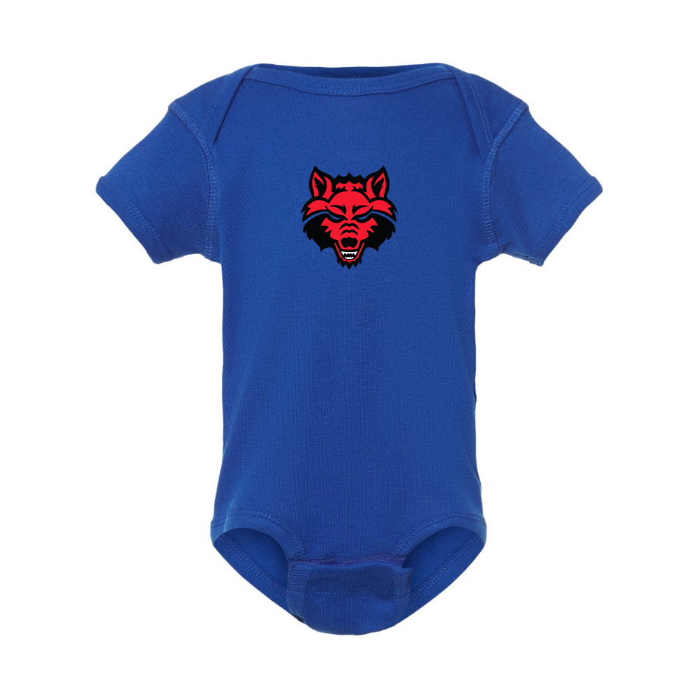 Arkansas State Red Wolves Rabbit Skins Infant Baby Rib Bodysuit