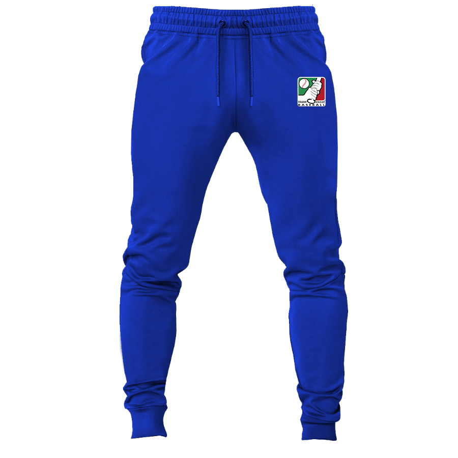 Men's Italian Baseball League Logo Sweatpants Joggers