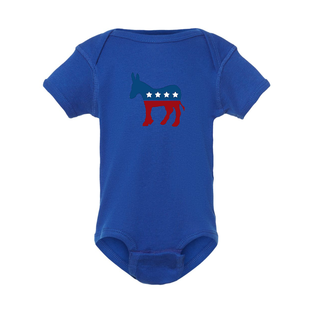 Democrat Election Symbol Rabbit Skins Infant Baby Rib Bodysuit