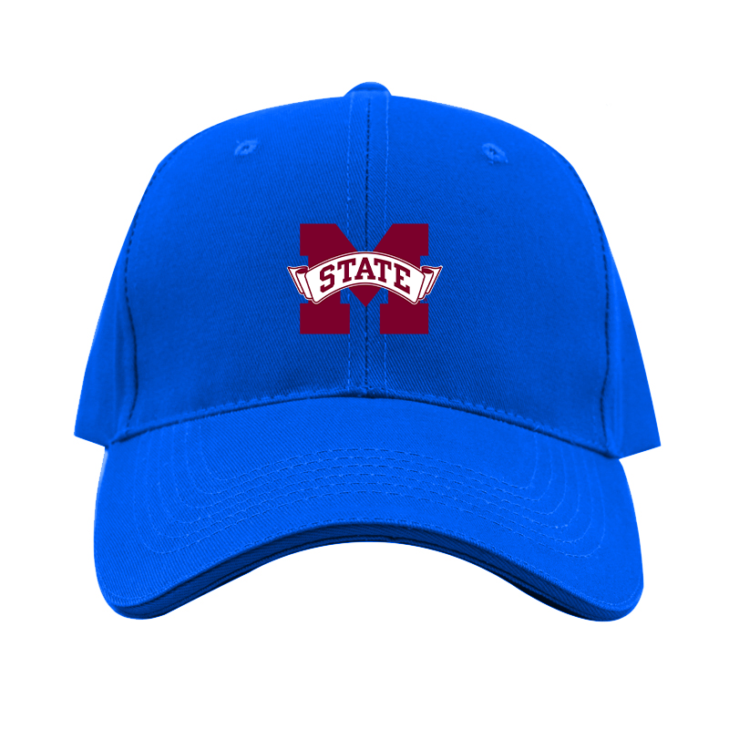 Mississippi State Bulldogs Logo Dad Baseball Cap Hat