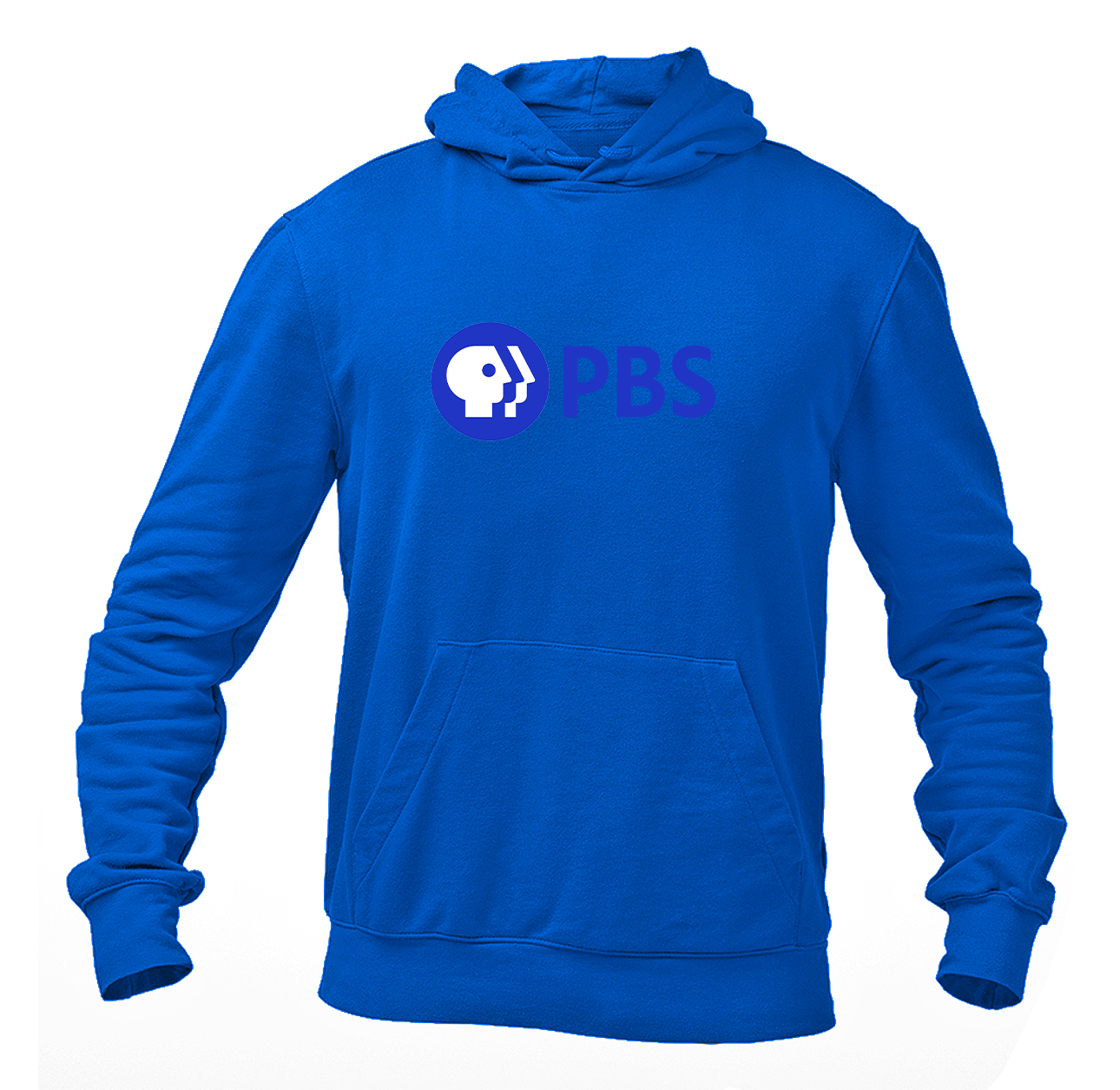 Men's PBS Blue Heavy Blend Hooded Sweatshirt