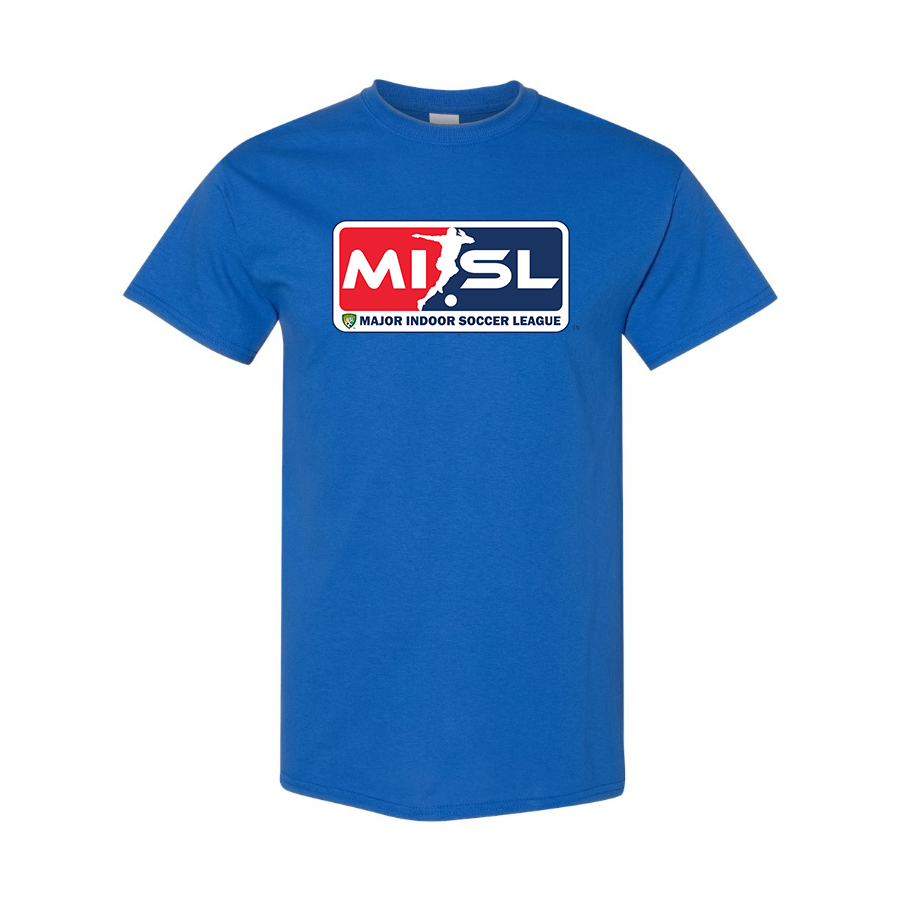 Men's Major Indoor Soccer League Logo Cotton T-Shirt