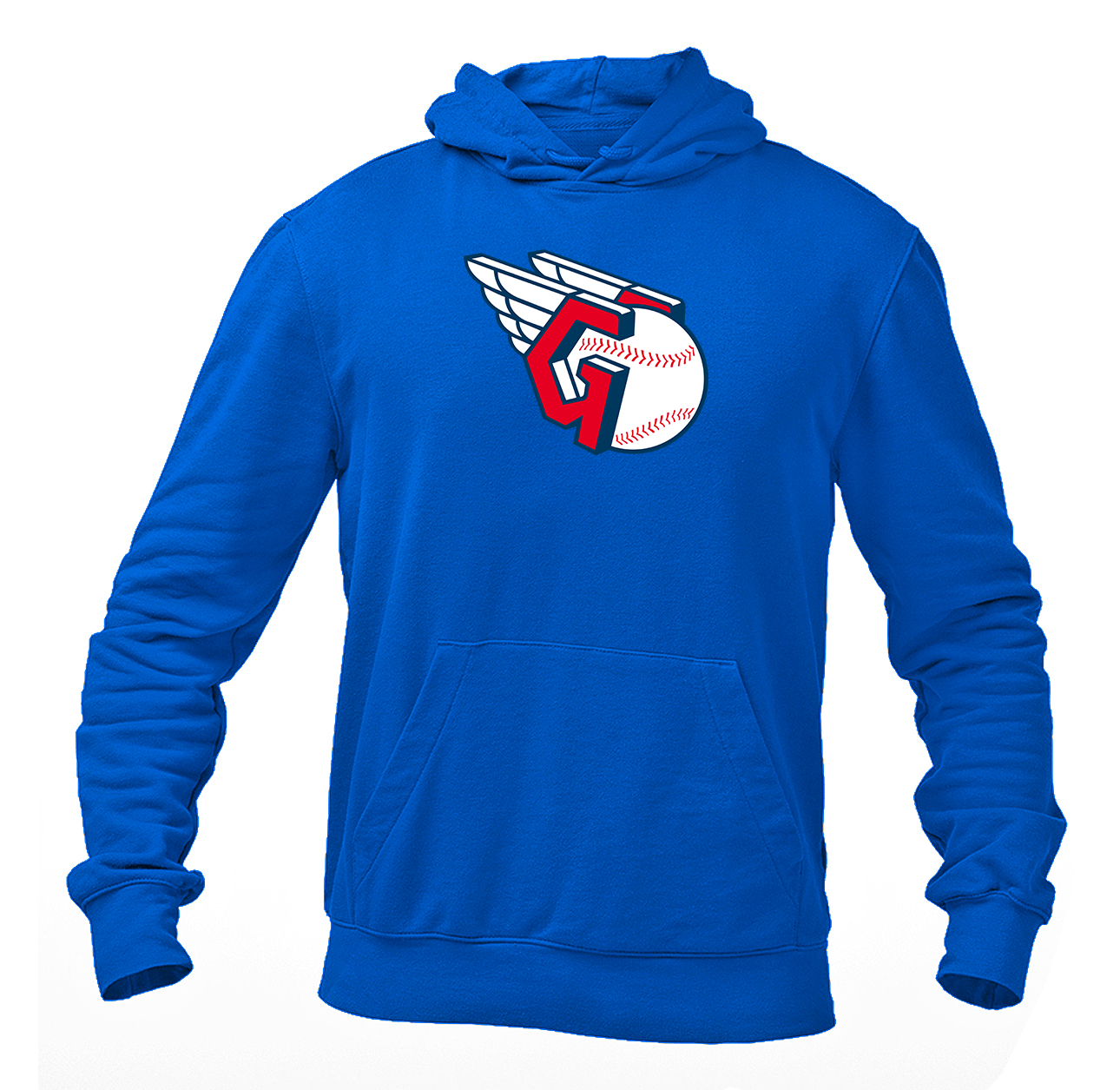 Men's Cleveland Guardians Logo Pullover Hoodie
