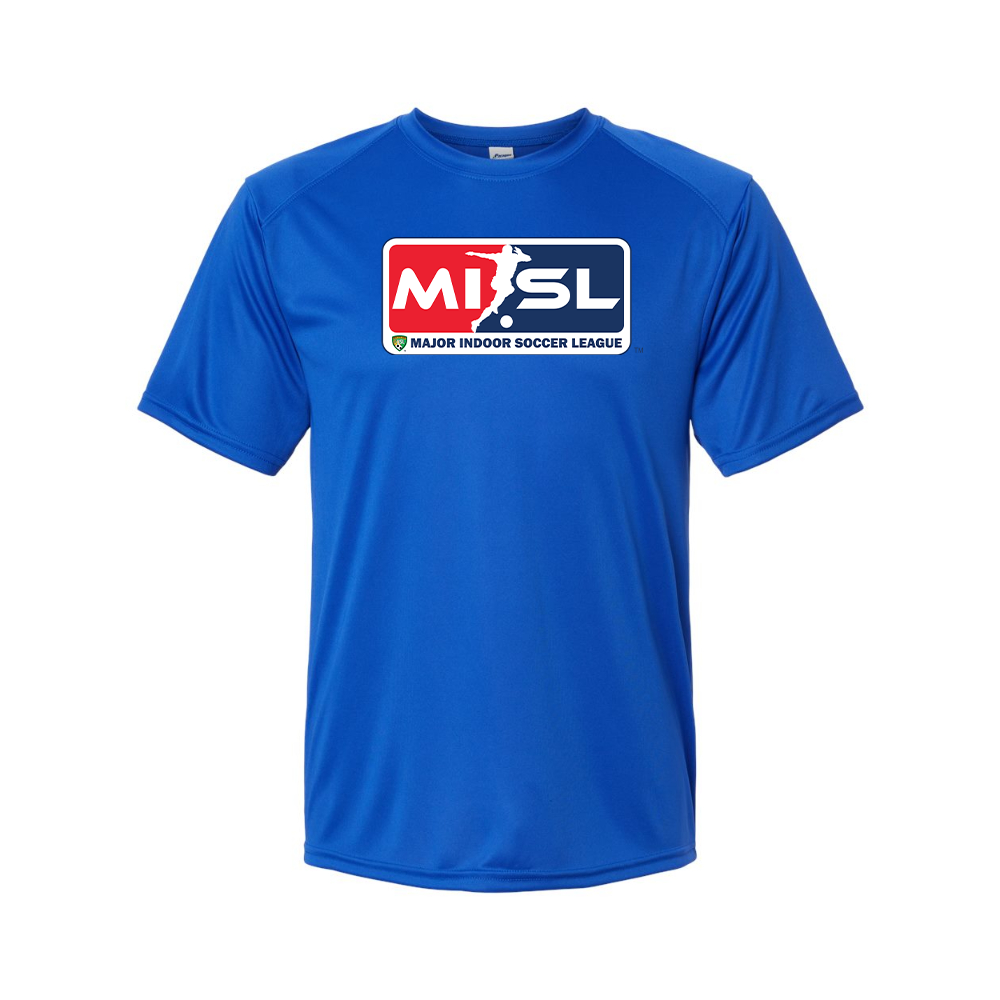 Men's Major Indoor Soccer League Logo Performance T-Shirt