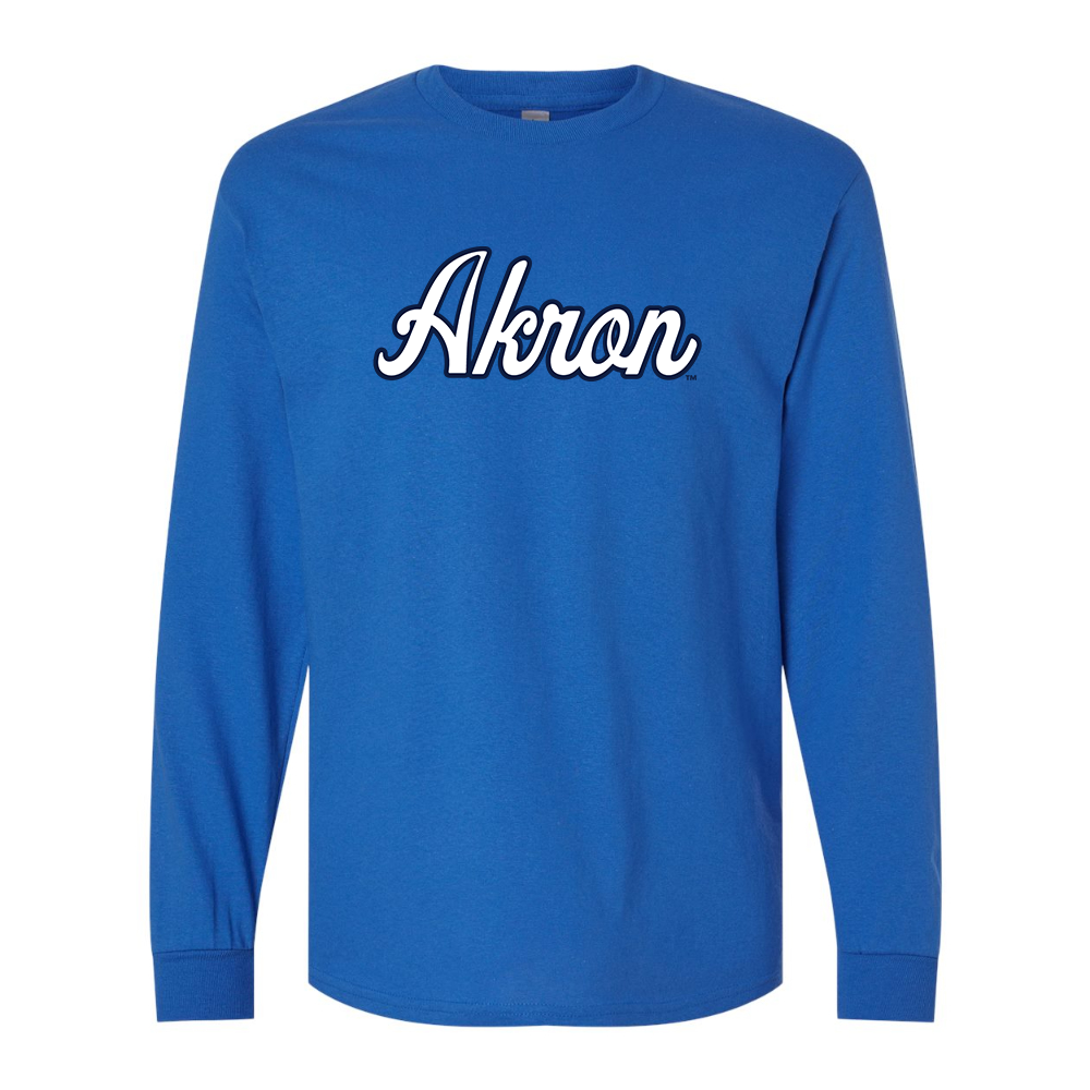 Men's Akron Zips  Gildan Heavy Cotton Long Sleeve T-Shirt