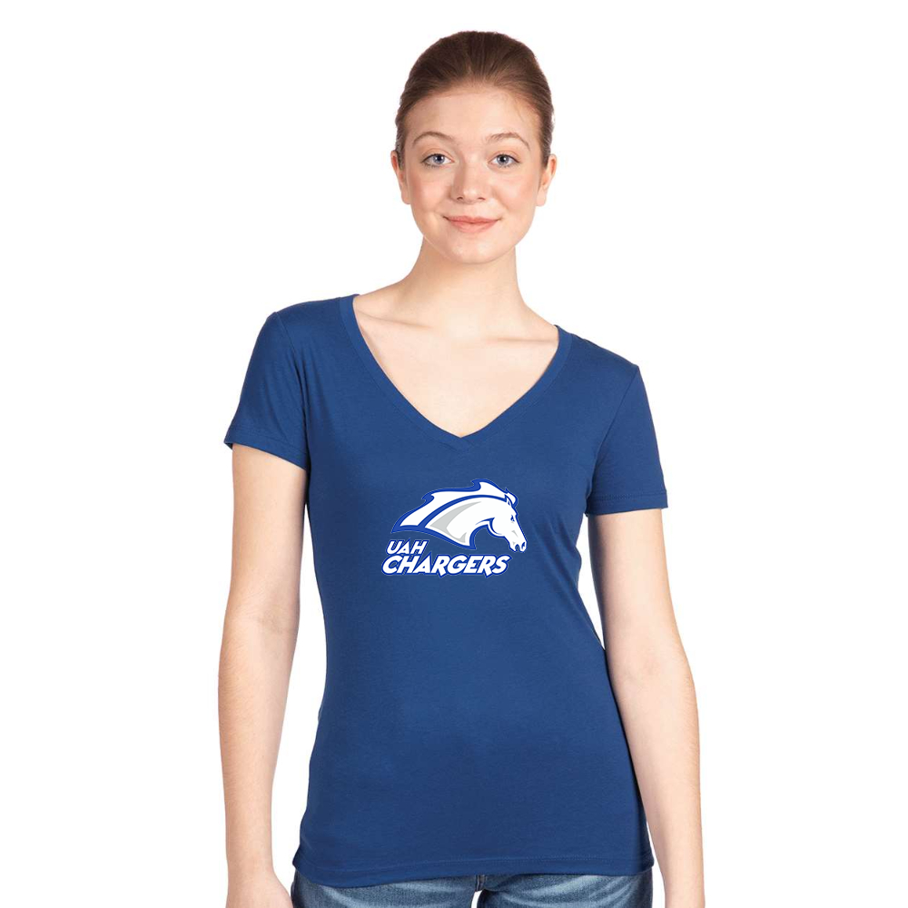 Women's Alabama Huntsville Chargers Next Level V-Neck T-Shirt