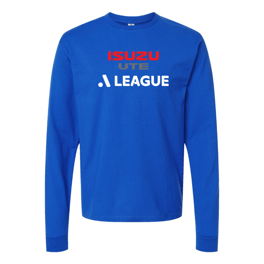 Men's  A League Logo Cotton Long Sleeve T-Shirt