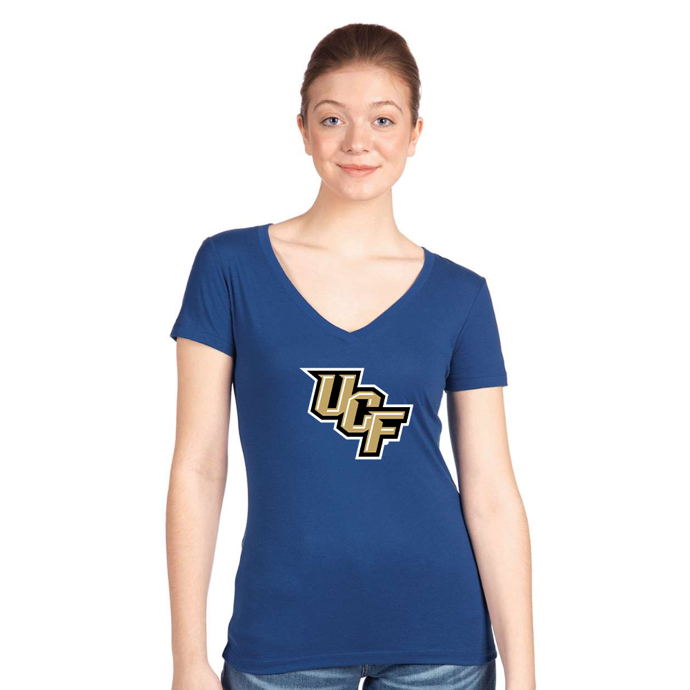 Women's Central Florida Knights  Next Level V-Neck T-Shirt
