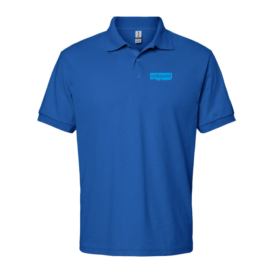 Men's Unbound Live Logo  Dry Blend Polo
