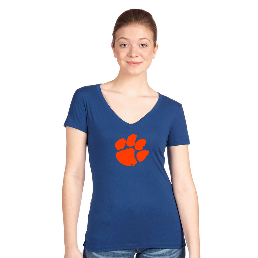 Women's Clemson Tigers Next Level V-Neck T-Shirt