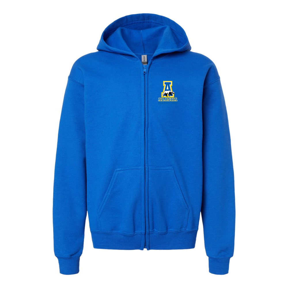 Gildan Heavy Blend Youth Alaska Nanooks Full Zip Hooded Sweatshirt