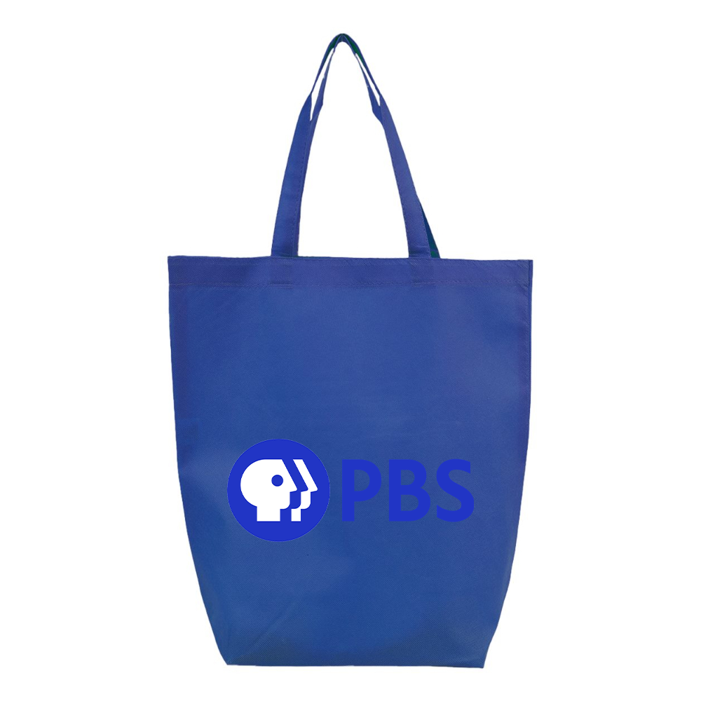 PBS Blue  Q-Tees Non-Woven Gusset Bottom Tote