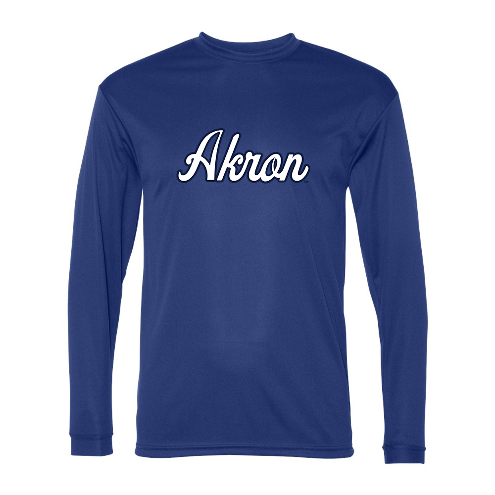 Men's Akron Zips  Performance Long Sleeve T-Shirt